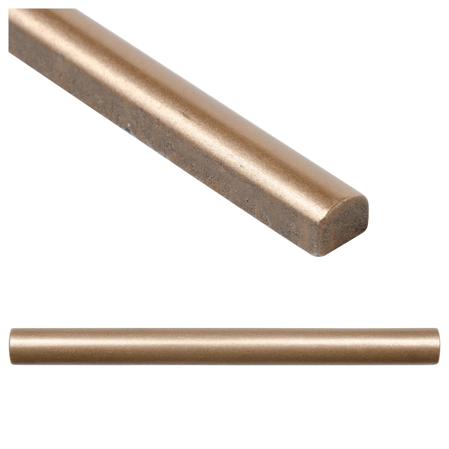 Urban Bronze  1/2 in. x 6 in. Metal Pencil Liner Wall Tile Trim (2.5 Linear Foot/Case)