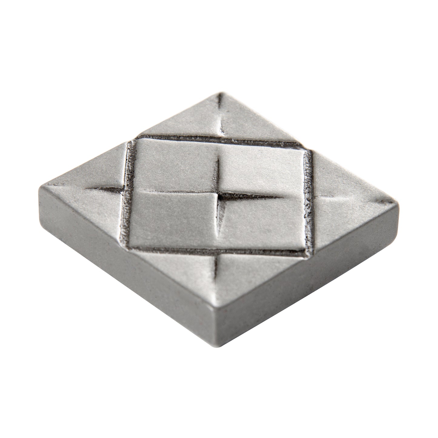 Origami Decorative Metal Insert Tile Pewter 4x4  ( PACK OF 4 PIECES)